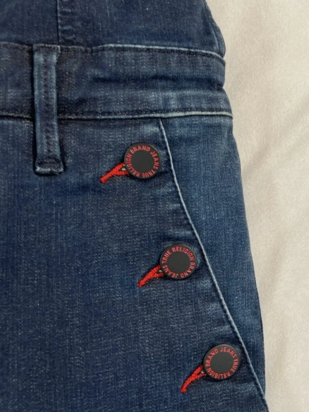 NWT True Religion Manchester United Jumpsuit Man U Denim Overalls Medium